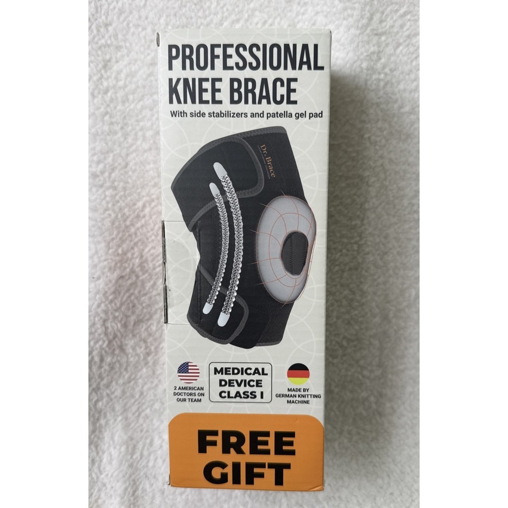 Dr. Brace Elite Knee Brace With Side Stabilizers & Patella Gel Pad Size XXL